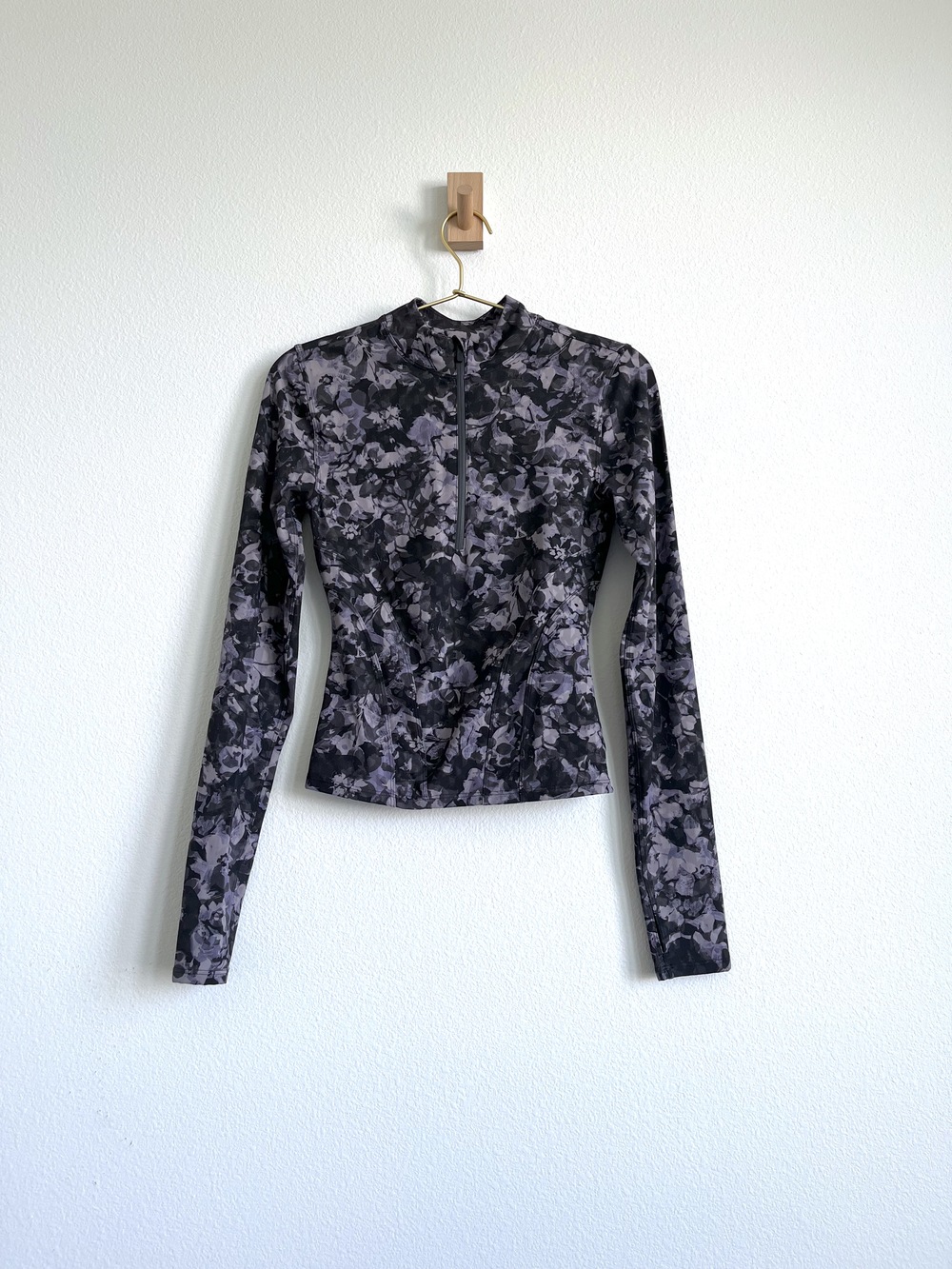 Lululemon Luxtreme Running Half-Zip Pullover in Inflect Floral Lunar Rock
